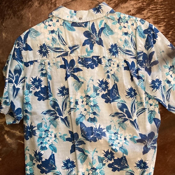 Blue  Hurley Hawaiian print Shirt small - Picture 4 of 4